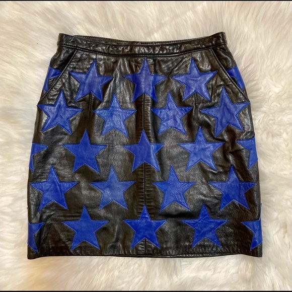 Handmade Upcycled Leather Skirt - Picture 1 of 4